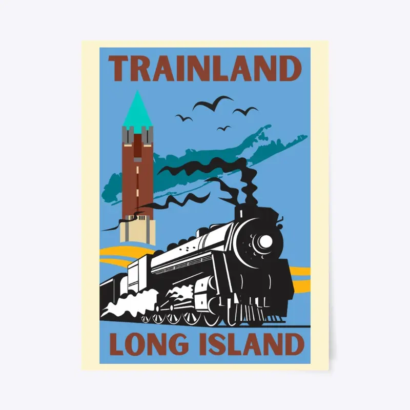 TrainLand Long Island 18"x24" Poster